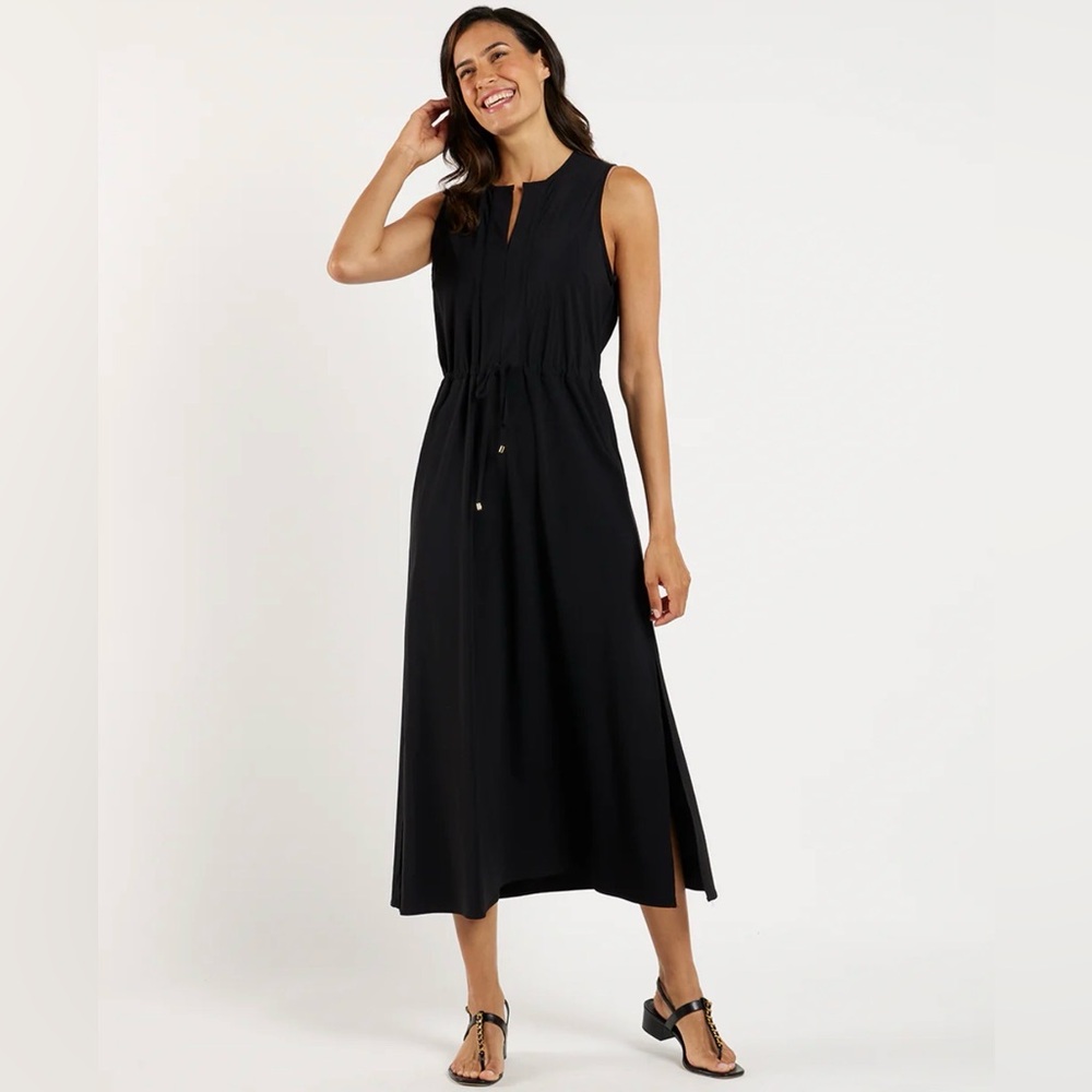 Jude Connally Bebe Jude Cloth Black Dress Sz M NWT